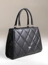 Bolsa Em Couro Legitimo Com Alça Transversal B.1106l Preto