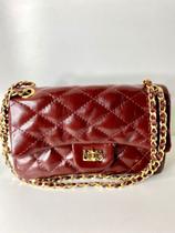 Bolsa em couro legitimo cor marsala Bolsa em couro legitimo cor marsala