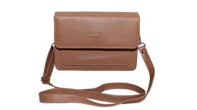 Bolsa Em Couro Legitimo Transversal Feminina Blogueira Varias Cores - Art Minas Couros