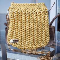 Bolsa em crochê moderno - Bolsa Tulipa