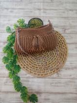 Bolsa em Crochê na cor Marrom