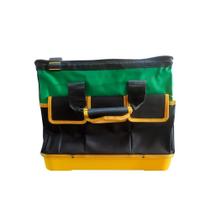 Bolsa em Lona para Ferramentas 35x22x43cm com 16 Bolsos Verde e Amarelo - ELITOP