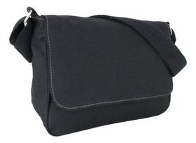 Bolsa Em Lona Resistente Transversal Tiracolo Tipo Carteiro Média Casual Masculina Feminina