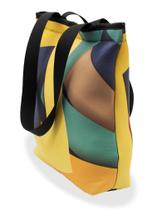 Bolsa Em Neoprene Mod Tote Bag Padrão Geométrico