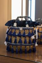 Bolsa em palha mini bag penachos bordada handmade theron oficial