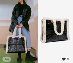 Bolsa em pelúcia ( só encomenda)