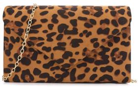 Bolsa embreagem BBJinronjy Evening Bag Velvet Suede Leopard