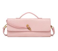 Bolsa embreagem Beaguful Crocodile Print Fashion Leather Rose Bolsa embreagem Beaguful Crocodile Print Fashion Leather Rose
