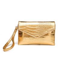 Bolsa embreagem CuteClear Small Envelope de material sintético dourado Bolsa embreagem CuteClear Small Envelope de material sintético dourado