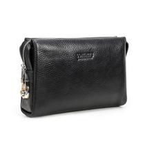 Bolsa embreagem de couro para homens CONTACTS Anti Theft