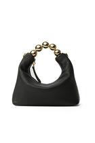Bolsa embreagem DORIS&JACKY Small Top Handle feminina de couro preto