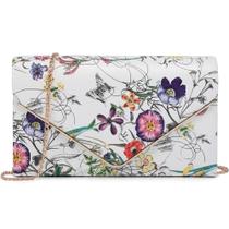 Bolsa embreagem noturna Dasein feminina, festa formal, casamento, branca