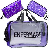 Bolsa Enfermagem Estágio Top Luxo Personalizada Nylon Cores