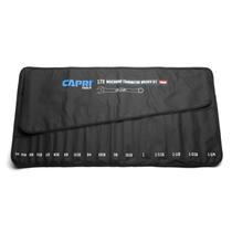 Bolsa enrolável Capri Tools SAE com 17 bolsos pretos