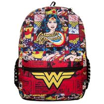 Bolsa Escola Menina Wonder Woman Reforçada Toys 2U