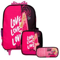 Bolsa Escolar Feminina de Rodinhas Barbie Juvenil Toys 2U Bolsa Escolar Feminina de Rodinhas Barbie Juvenil Toys 2U