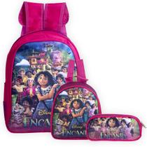 Bolsa Escolar Feminina Infantil Costas Encanto com Lancheira Bolsa Escolar Feminina Infantil Costas Encanto com Lancheira