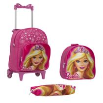 Bolsa Escolar Feminina Infantil Rodinha Barbie Reforçada - TOYS 2U