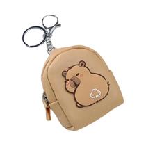 Bolsa Escolar Grande Em Forma De Capivara Com Capacidade Para Moedas E Chaveiro, Armazenamento Para Bolsa Escolar Grande Em Forma De Capivara Com Capacidade Para Moedas E Chaveiro, Armazenamento Para