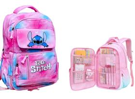 Bolsa Escolar Infantil À Prova D'água Nova Cor Menina Da Escola Primária-stitch - pietrix