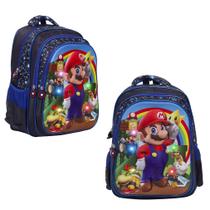 Bolsa Escolar Infantil Super Mario Led Pisca Pisca Toys 2U