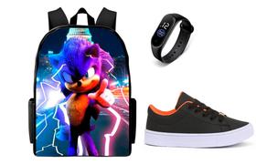 Bolsa Escolar Masculina Mais Tenis Casual Lançamento E Relogio Digital Bolsa Escolar Masculina Mais Tenis Casual Lançamento E Relogio Digital