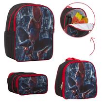 Bolsa Escolar Menino Spider Man Creche Resistente Costas Bolsa Escolar Menino Spider Man Creche Resistente Costas