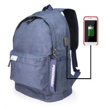 Bolsa Escolar Mochila Com Saída USB Reforçada E Espaçosa