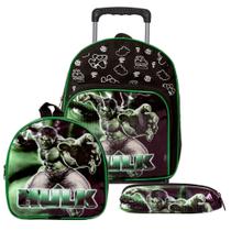 Bolsa Escolar Pequena Hulk Passeio Creche Aula Resistente Bolsa Escolar Pequena Hulk Passeio Creche Aula Resistente