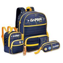 Bolsa Escolar Vídeo Game Mochila Infantil Meninos Gamer