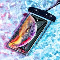 Bolsa Estanque Celular Transparente Frente E Verso Para Câmera E Flash Funcional Debaixo D'água Bolsa Estanque Celular Transparente Frente E Verso Para Câmera E Flash Funcional Debaixo D'água
