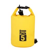 Bolsa Estanque Impermeável 5 L Amarela Camping Náutica