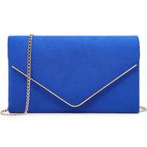 Bolsa Evening Clutch Dasein Velvet Formal Party Blue Women Bolsa Evening Clutch Dasein Velvet Formal Party Blue Women