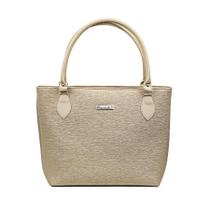 Bolsa Executiva Feminina Grande Transversal De Ombro Shamrock Bege Lançamento