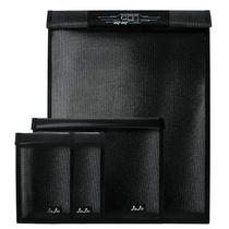 Bolsa Faraday (Pacote com 4) - Proteção para Chaves de Carro, Tablets, Laptops e Eletrônicos contra EMP e RFID