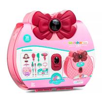 Bolsa Fashion Cabeleireira Portátil com Acessórios Workshop Júnior 2 em 1 BR1684 - Multikids