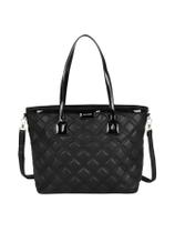 Bolsa Fashion De Ombro Gash Preta Relevo Bg72741