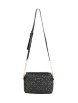 Bolsa Fashion Gash Preta Corrente Relevo Bg72740