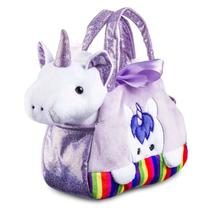 Bolsa Fashion Infantil Cutie Handbags Unicórnio Roxo Com Pelúcia Hipoalergênica Bolsa Fashion Infantil Cutie Handbags Unicórnio Roxo Com Pelúcia Hipoalergênica