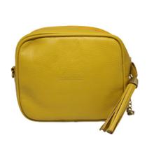 Bolsa fem. pequena c/ matelasse c/ alca de corrente 75 amarelo 2158 am