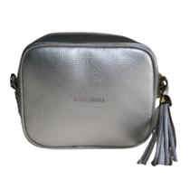Bolsa fem. pequena c/ matelasse c/ alca de corrente 85 prata 2158 pr Bolsa fem. pequena c/ matelasse c/ alca de corrente 85 prata 2158 pr