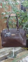 Bolsa femenina marrom café