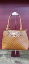 Bolsa femenina marrom listras Bolsa femenina marrom listras