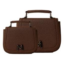 Bolsa Feminina 2 em 1 Preta Compacta com Alça Regulável e Design Premium Bolsa Feminina 2 em 1 Preta Compacta com Alça Regulável e Design Premium