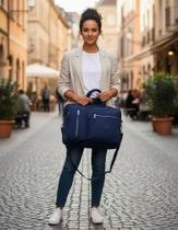 Bolsa Feminina 3em1 Bolsa Pasta E Mochila Grande Espaçosa