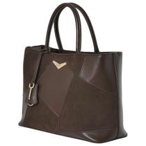 Bolsa Feminina Alça Ajustável Recortes Geométricos Via Marte