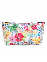 Bolsa Feminina Alça de Corrente Moda Casual Elegante Bag Pequena Estampada