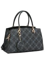 Bolsa Feminina Alça de Mão Chenson Original - Monograma Contemporâneo - Preta Bolsa Feminina Alça de Mão Chenson Original - Monograma Contemporâneo - Preta