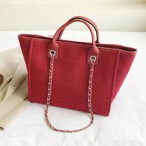 Bolsa Feminina Alça de Mão Transversal Fashion Trabalho Faculdade Viagem - Vermelha