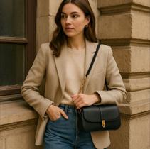 Bolsa Feminina Alça de Ombro Tiracolo Estilo Elegante Casual